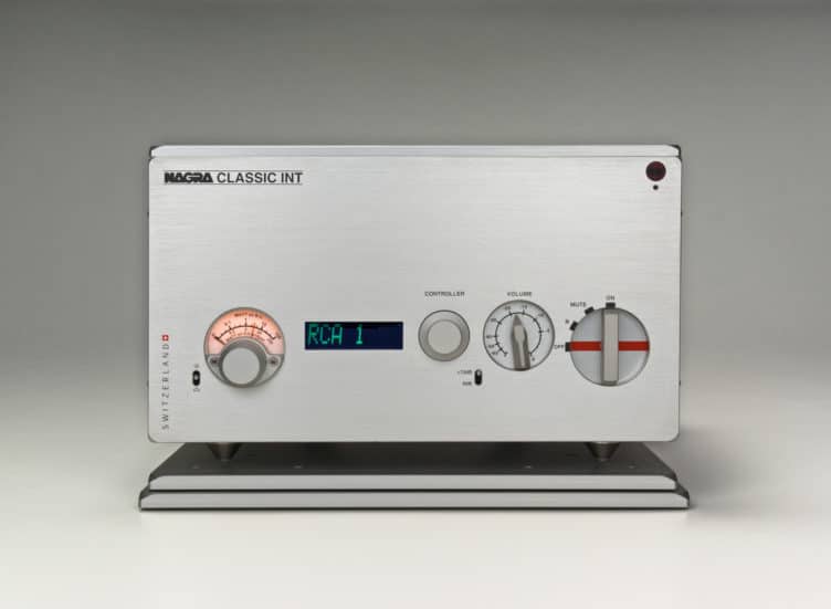 Nagra Classic INT Integrierter Verstärker Festkörper-Stereo Mosfet Transistor Transformator Modulometer Frontseite VFS