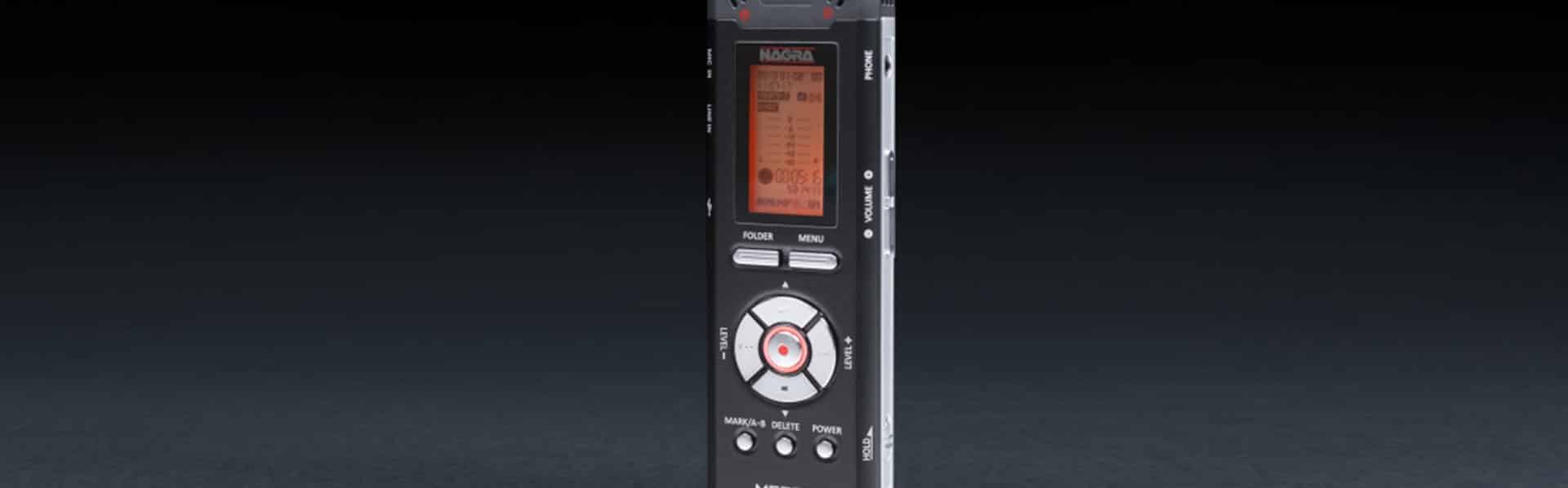 Nagra Mezzo miniature recorder handheld digital front phone rec mic