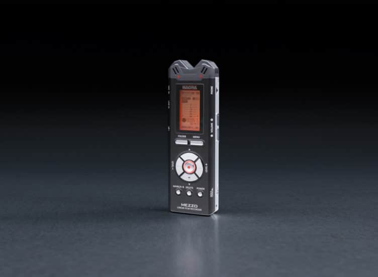 Nagra Mezzo miniature recorder handheld digital front phone rec mic