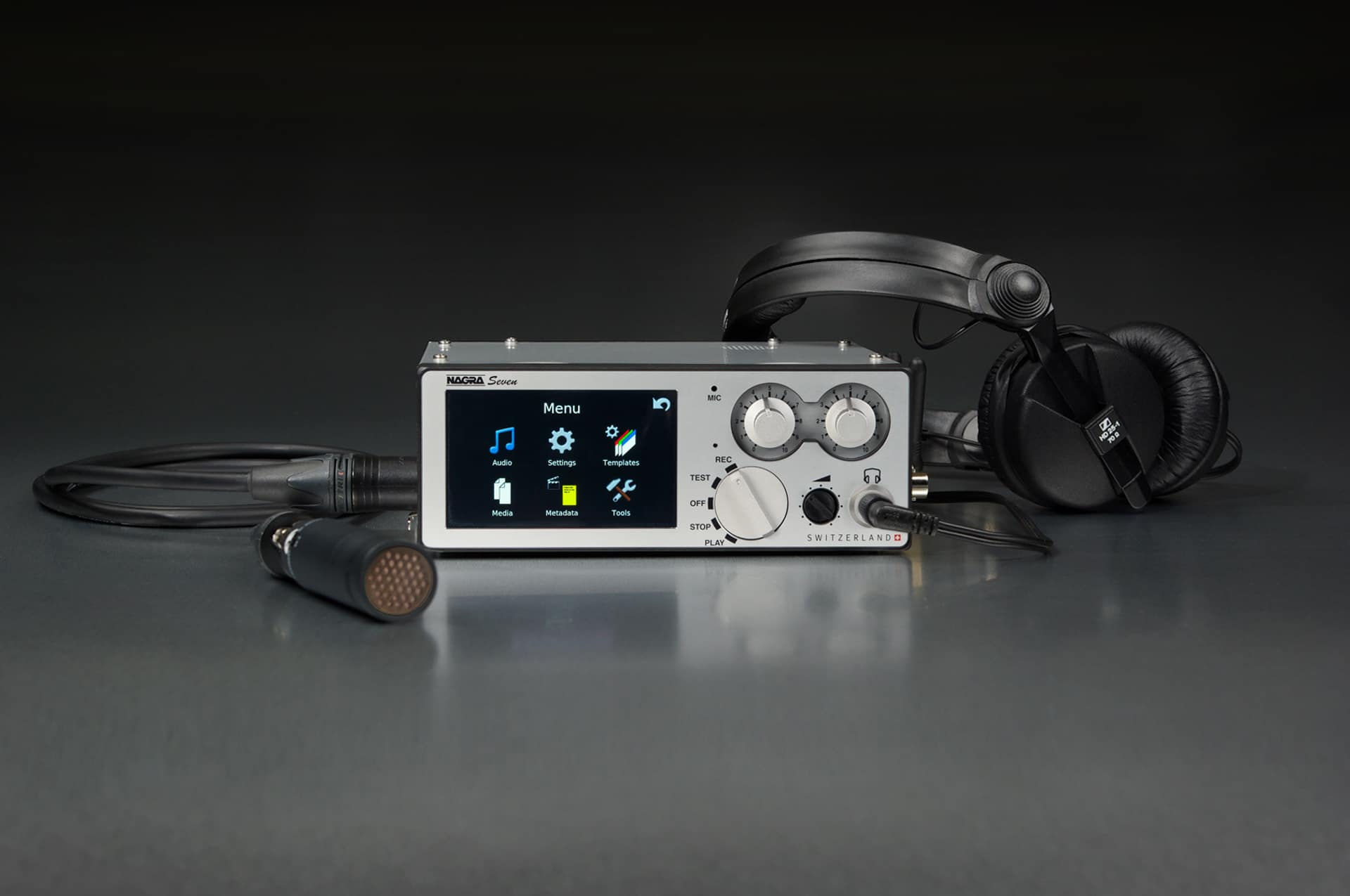 Nagra seven front time code wifi 3G 4G gsm headset microphone