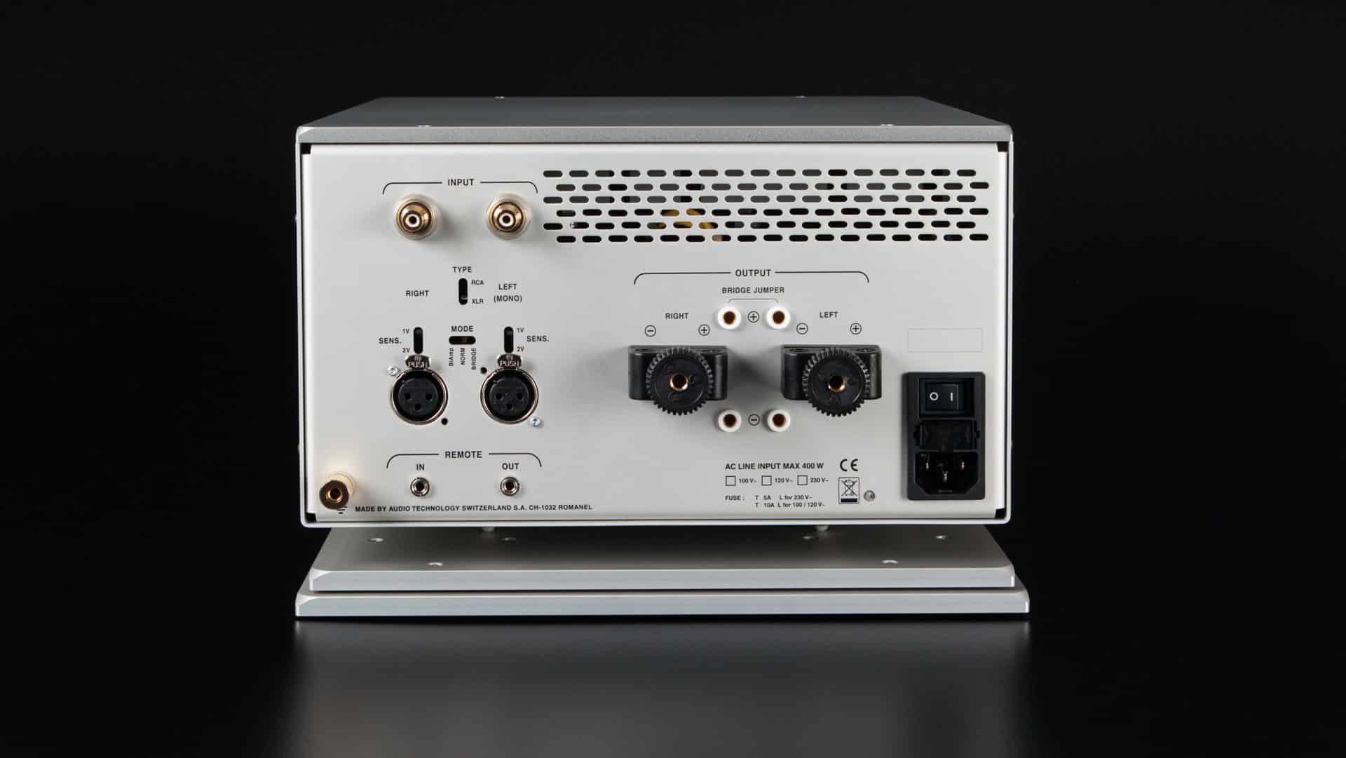 Nagra Classic Amp Amplificador estéreo estado sólido Transistor Mosfet transformador mejor parte posterior vfs