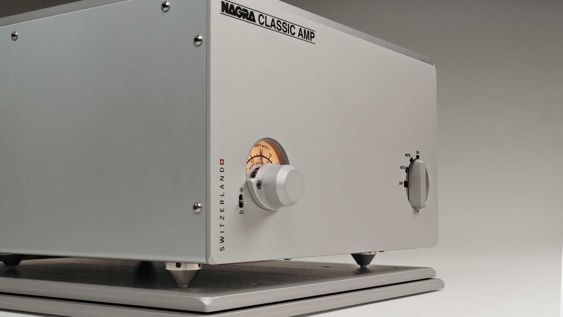 Nagra Classic Amp Festkörper Stereo Verstärker Mosfet Transistor Transformator bestes Modell Frontseite Modulometer VFS