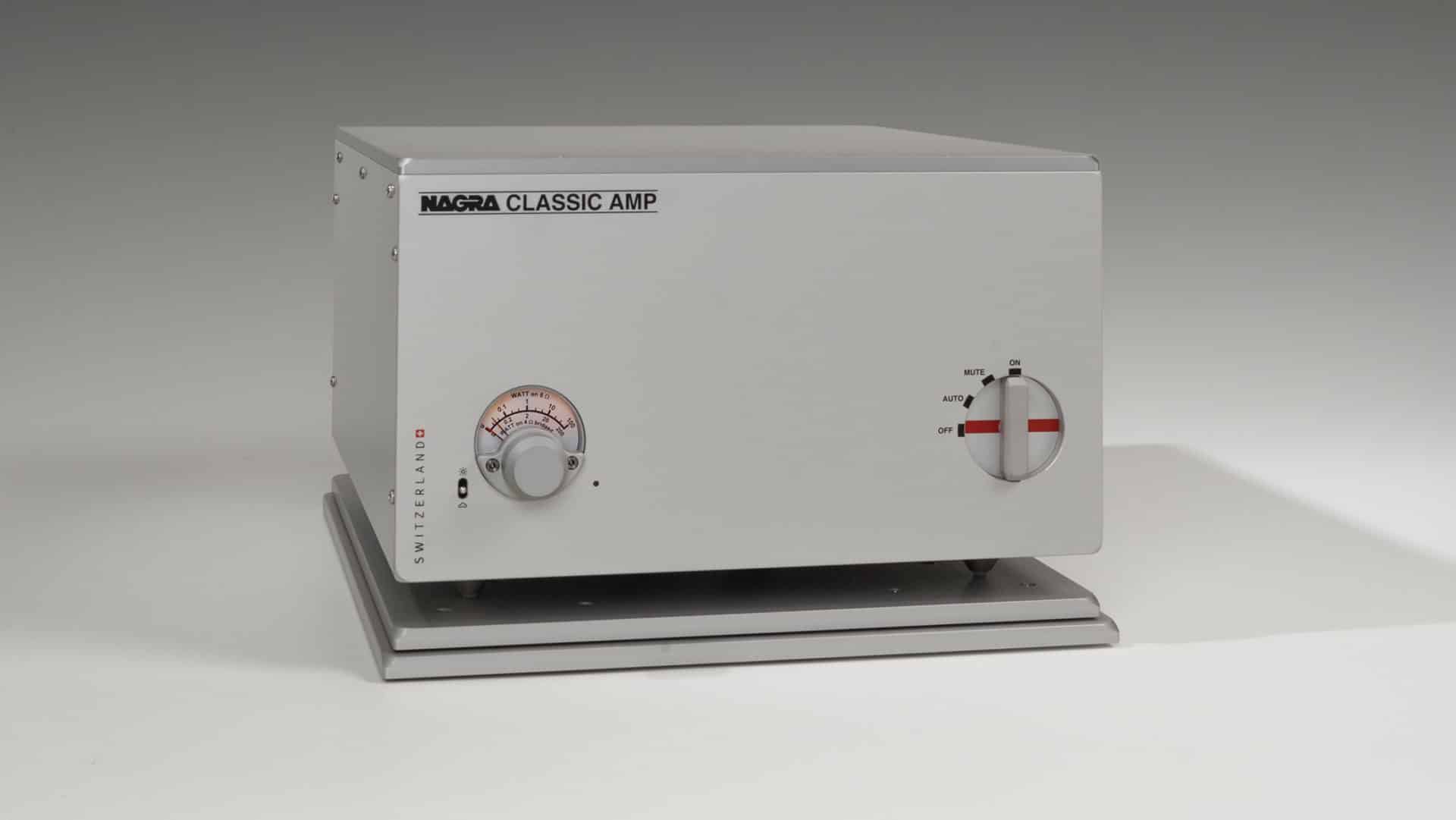 Nagra Classic AMP Modulometer bester High-End-Verstärker Frontseite VFS