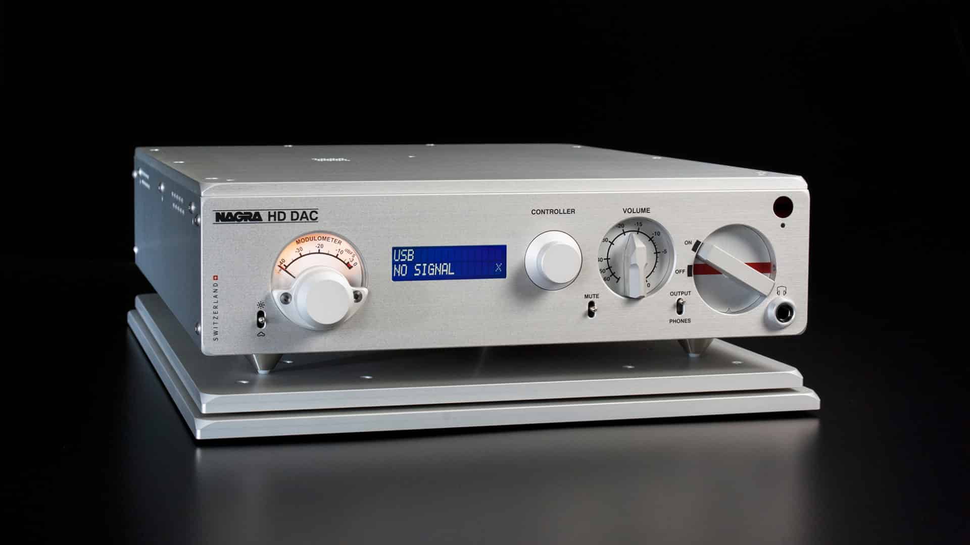 Nagra HD DAC Modulometer bester Digital/Analog-Wandler Vorderseite