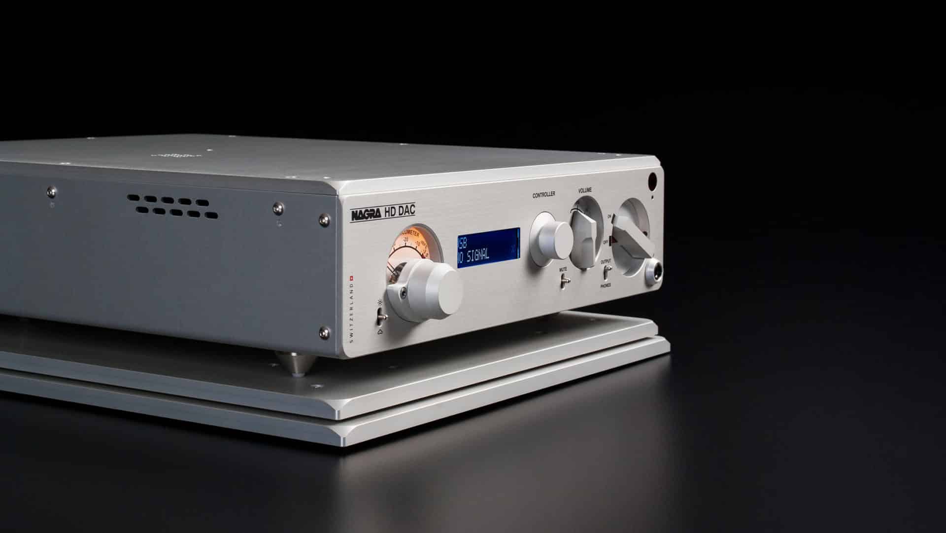 Nagra HD DAC Modulometer bester Digital/Analog-Wandler Seitenansicht