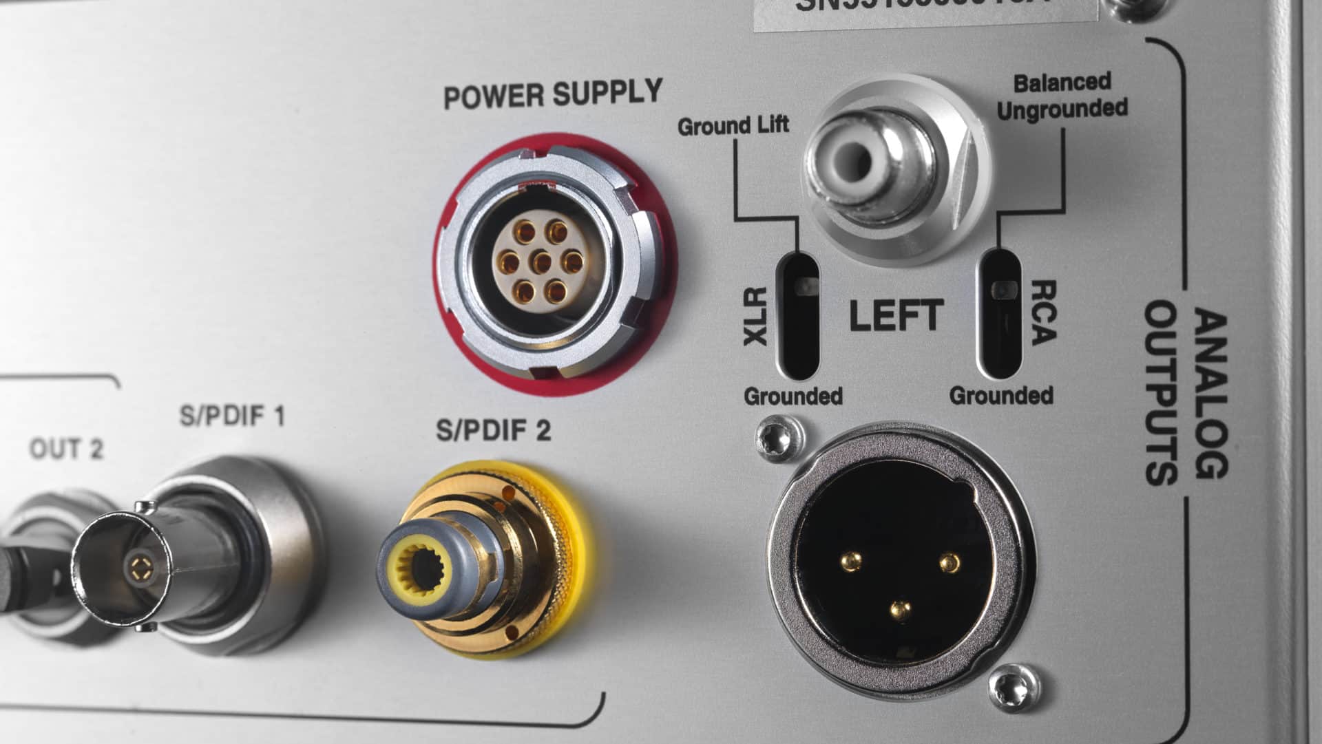 HD DAC X connectors back da converter analog ditigal