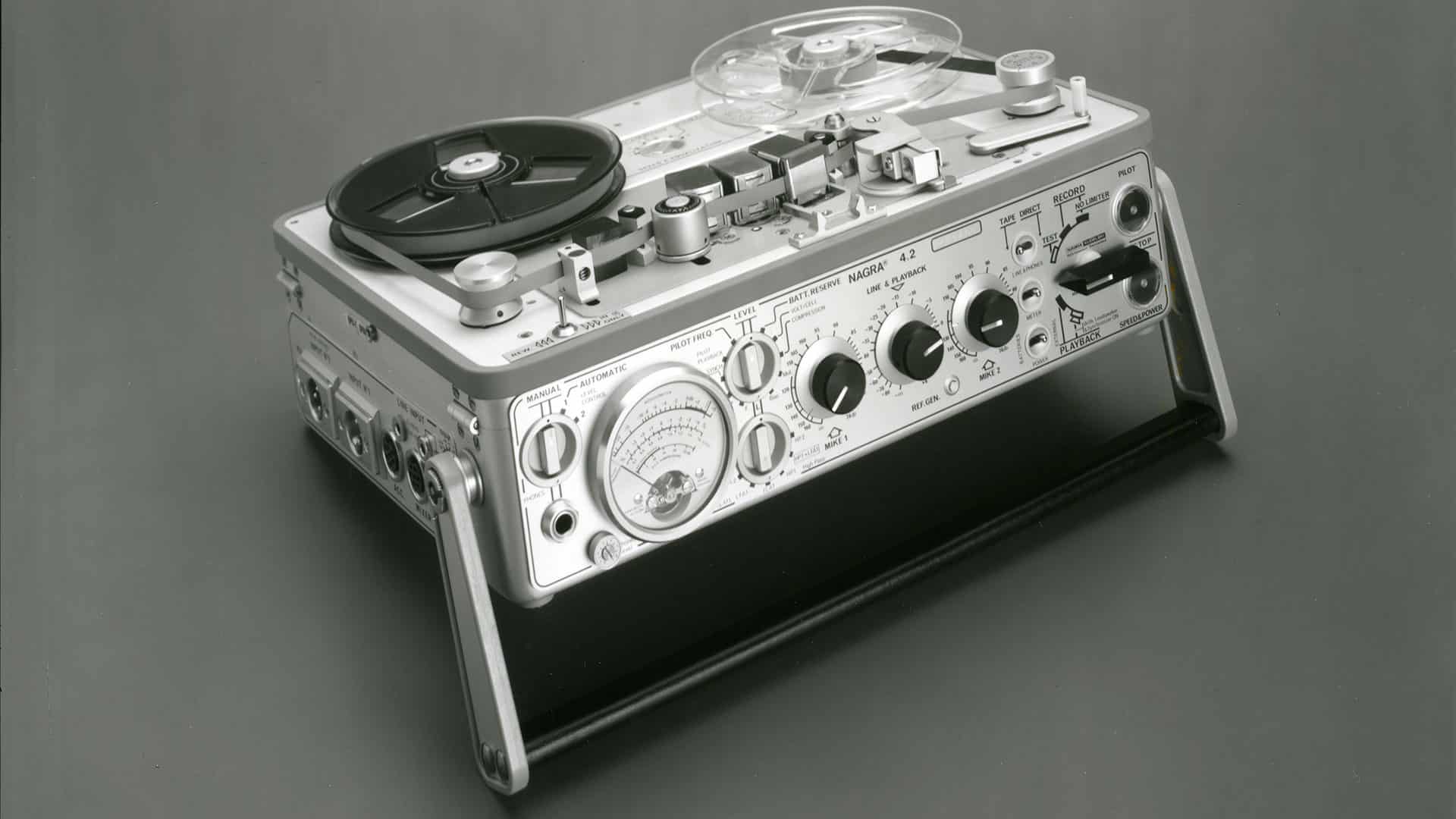 Nagra 4.2 portable mono full track analog audio tape recorder radio cinema television