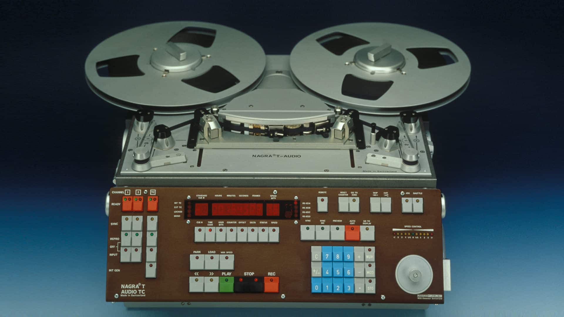 1981 NAGRA TA Two 2 track analog transportable recorder audio studio recording trolley mounted