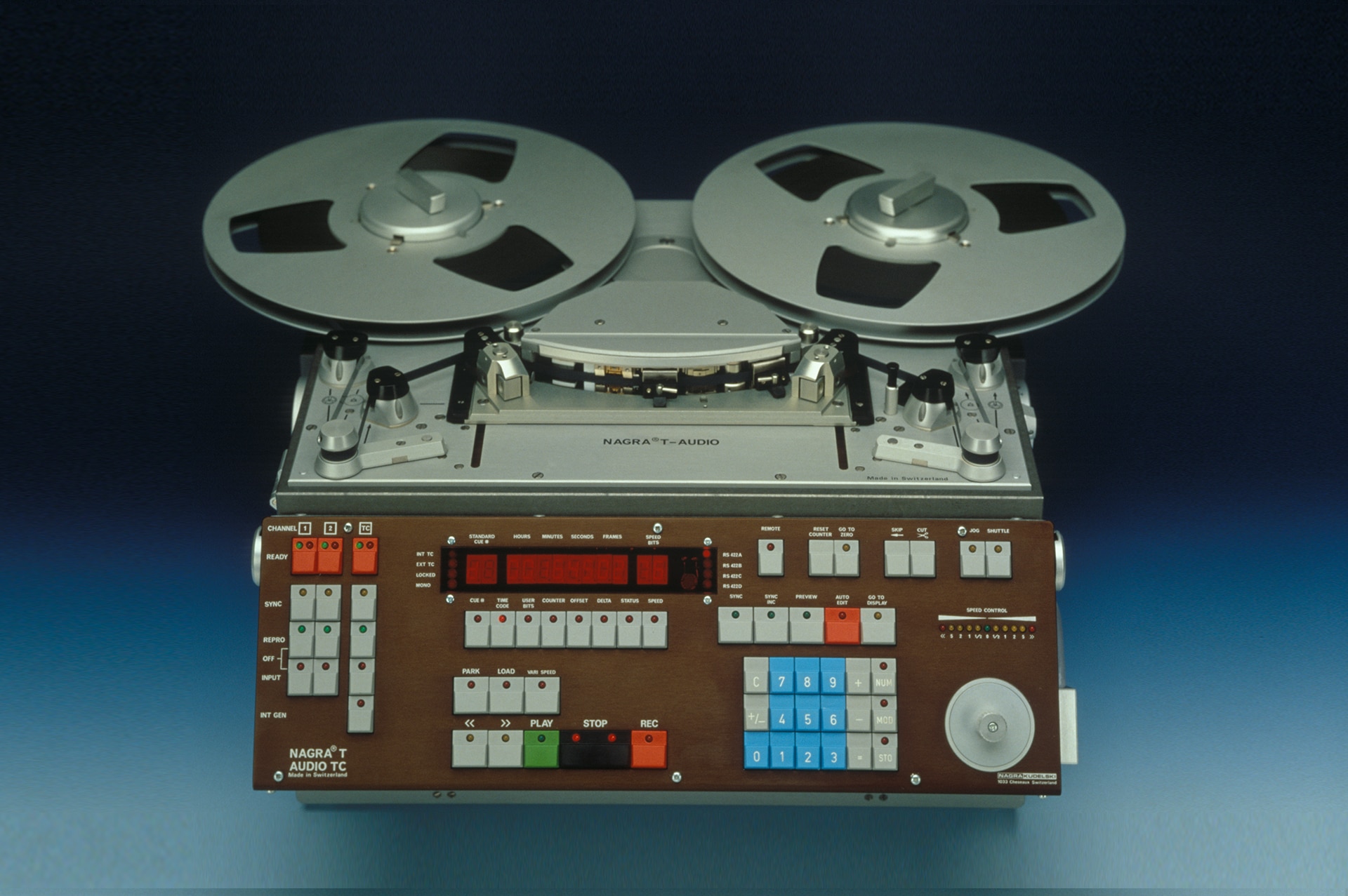1981 NAGRA TA Two 2 track analog transportable recorder audio studio recording trolley mounted