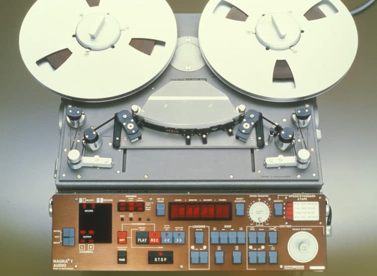 1981 NAGRA TA Two 2 track analog transportable recorder audio studio recording trolley mounted