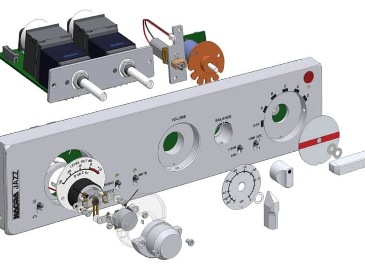 Nagra Jazz Preamplifier tube valve front face modulometer