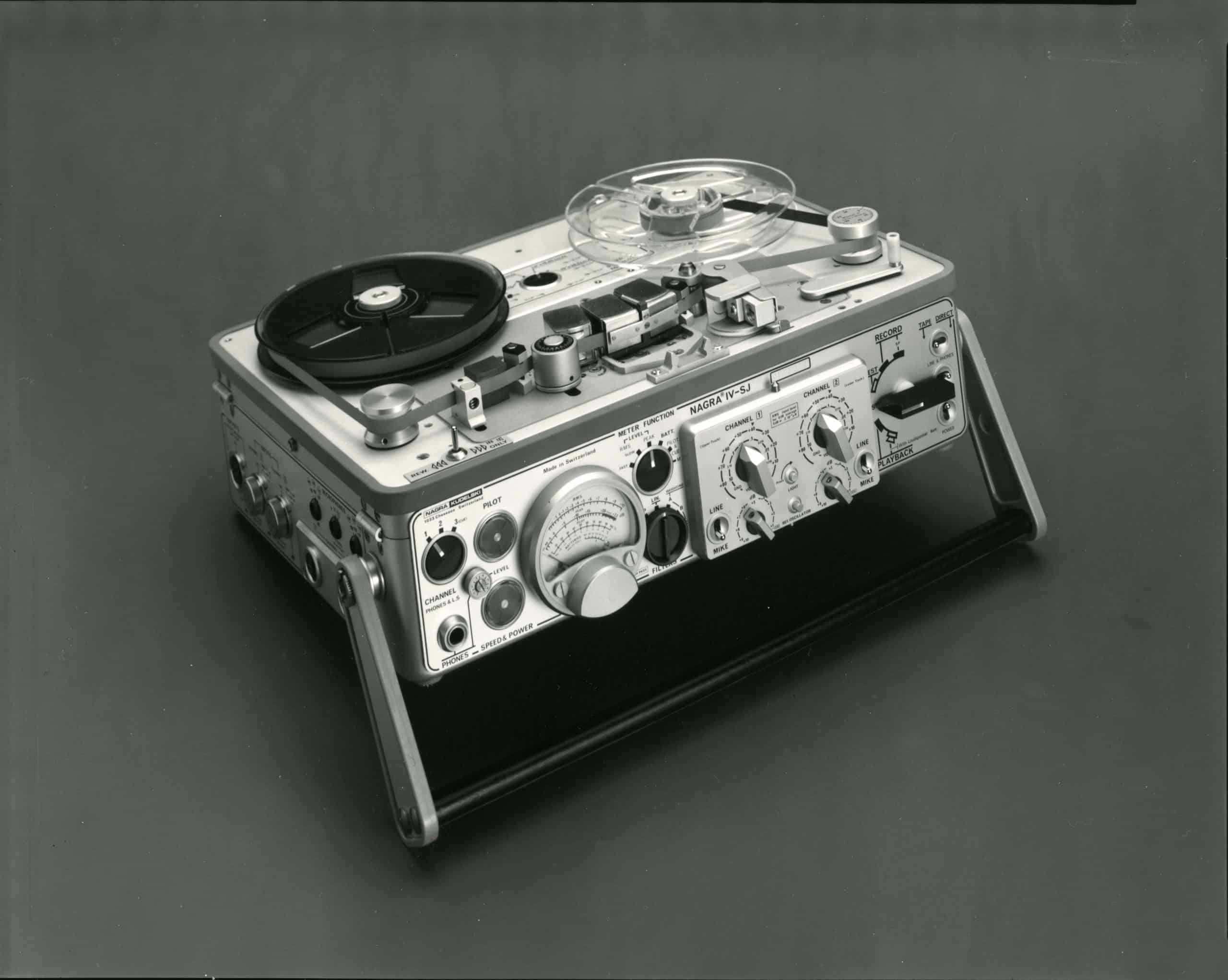 1972 Nagra IV-SJ stereo analog recorder sound 4 speed 2 tracks direct FM direct sonometre precision microphone mesurement intrumentation analysis scientific