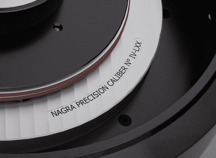 Nagra Reference Anniversary turntable platter precision caliber close up